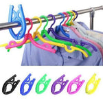 Portable Folding Clothes Hangers Travel Accessories Foldable Clothes Drying Rack For Travels Pack of 5