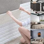 3D Embossed Wall Brick Sheet Panel Waterproof Foam Indoor Wall Tile