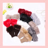 Winter Gloves Artificial Fur Ladies Fingerless Wool Knitted Gloves