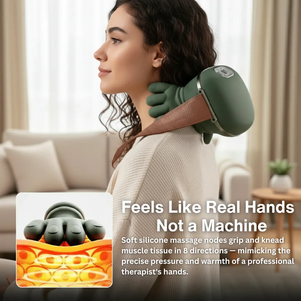 Master Hand Shoulder & Neck Massager with Heat Compress