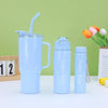 Habei Bear Portable Sports Water Bottle Tumbler 3Pcs Set