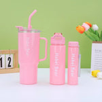 Habei Bear Portable Sports Water Bottle Tumbler 3Pcs Set