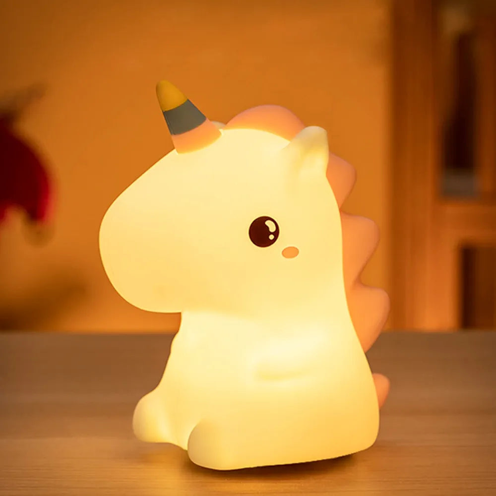 Unicorn Cute Silicone Led Night Lamp