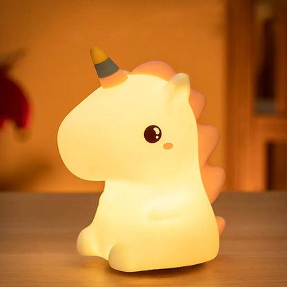 Unicorn Cute Silicone Led Night Lamp