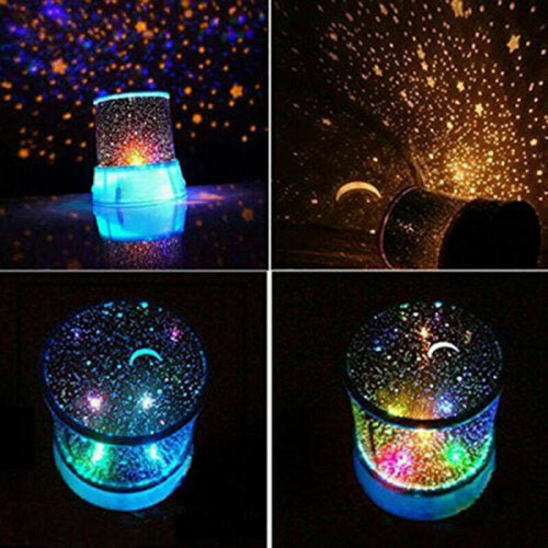Star Master Galaxy Night LED Lights Projector Mood Lamp Star Projection Cell Operated