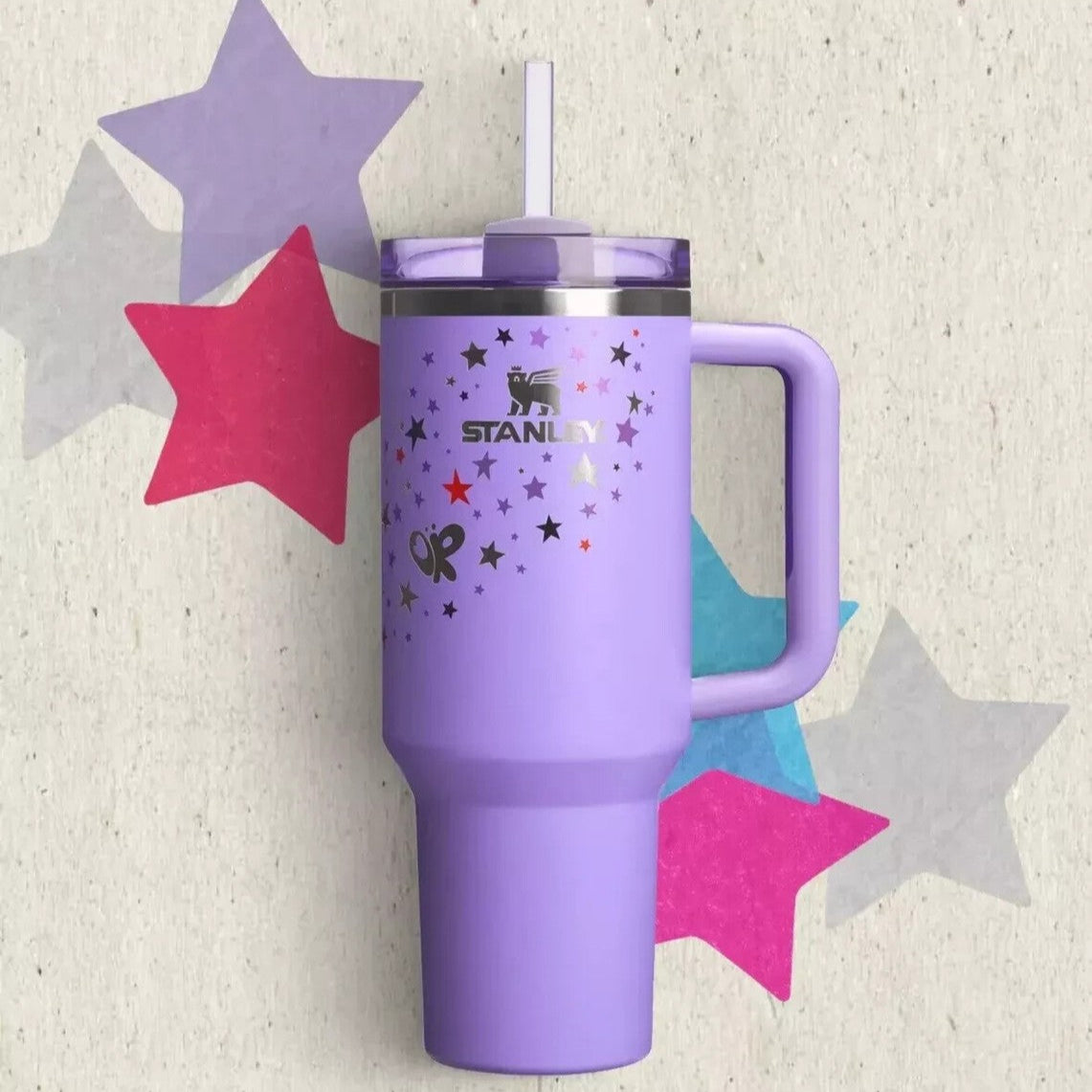 Stainless Steel Stanley Quencher H2.0 Tumbler 40oz - Olivia Rodrigo Edition
