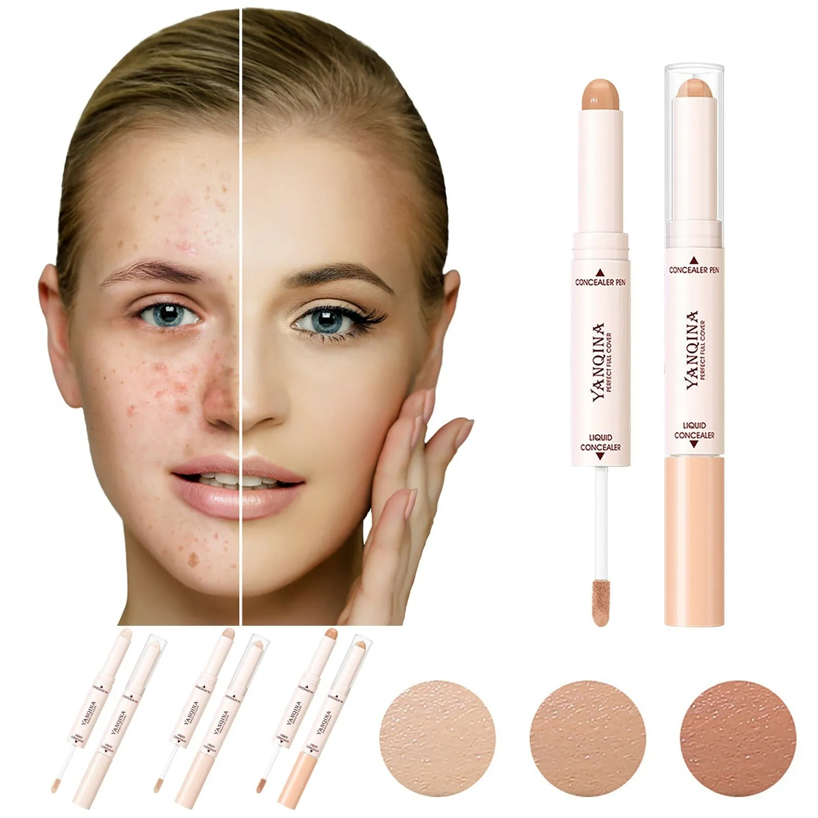 YANQINA 2in1 Concealer Makeup Stick Corrector