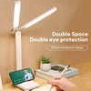 Double Head LED Table Lamp USB Rechargeable Touch Dimmable With Mobile Holder