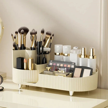 360 Rotating Makeup Cosmetic Organizer Brush Holder For Vanity