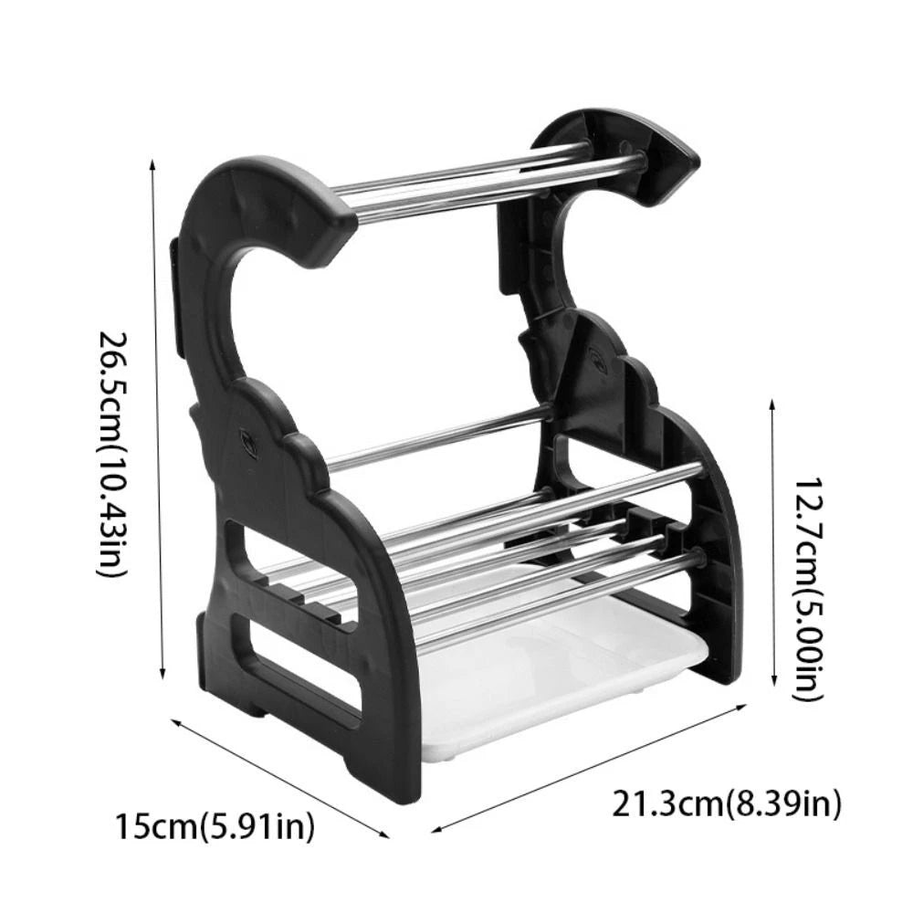 Durable Stainless Steel Sponge Holder Sturdy Rust Proof Drying Rack Kitchen Organizer