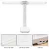 Double Head LED Table Lamp USB Rechargeable Touch Dimmable With Mobile Holder