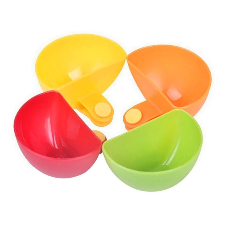 Sauce Dip Container With Holders Clip-On Bowl 4pcs