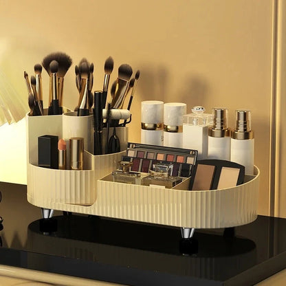 360 Rotating Makeup Cosmetic Organizer Brush Holder For Vanity