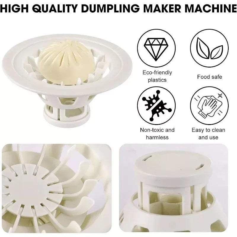 Flower Shaped Bun Manual Dough Press Dumpling Maker Mold Tool