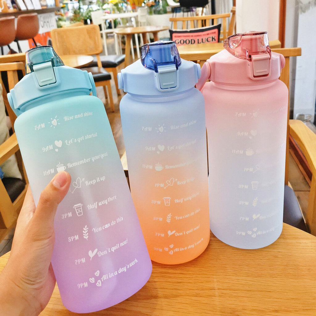 BEWATER WATER BOTTLE 2000ML - WITH STRAW