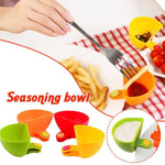 Sauce Dip Container With Holders Clip-On Bowl 4pcs