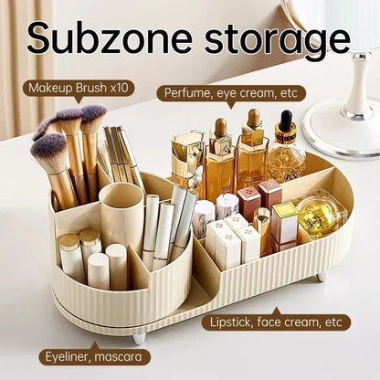 360 Rotating Makeup Cosmetic Organizer Brush Holder For Vanity