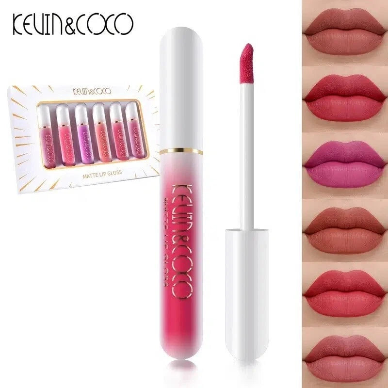 Kevin & Coco Matte Lip Gloss 6Pcs