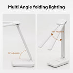 Double Head LED Table Lamp USB Rechargeable Touch Dimmable With Mobile Holder