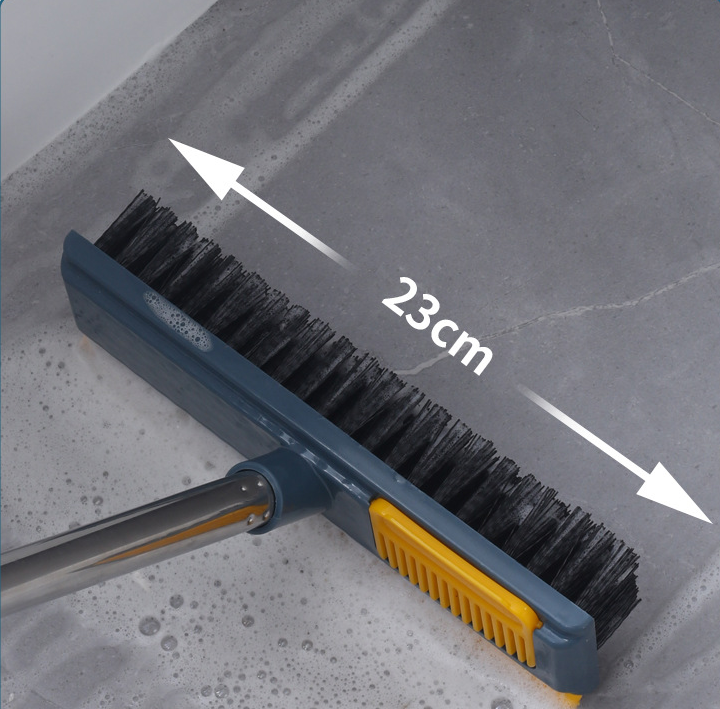 2 in 1 Brush And Wiper Floor Cleaner Scrub Brush