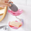 Wall Mounted Double Layer Lotus Flower Shaped Soap Holder