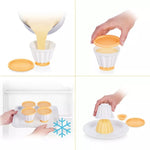 Cup With Lids Pudding Cup Molds Jelly Panna Cotta Molds Steamed Pudding Mold