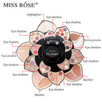 MISS ROSE Professional Make Up Kit 45 Color Flower Eyeshadow Palette