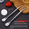 Stainless Steel Spoon Straw 3in1