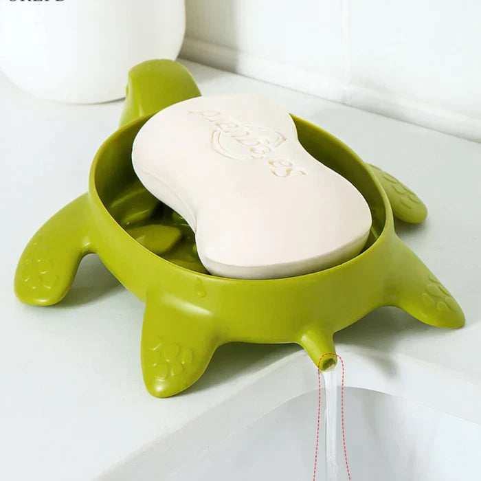 Cute Turtle Draining Soap Holder Sponge Holder