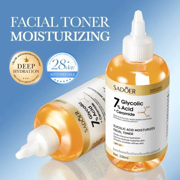 Sadoer 7% Glycolic Acid + ceramide Facial Toner 230ml