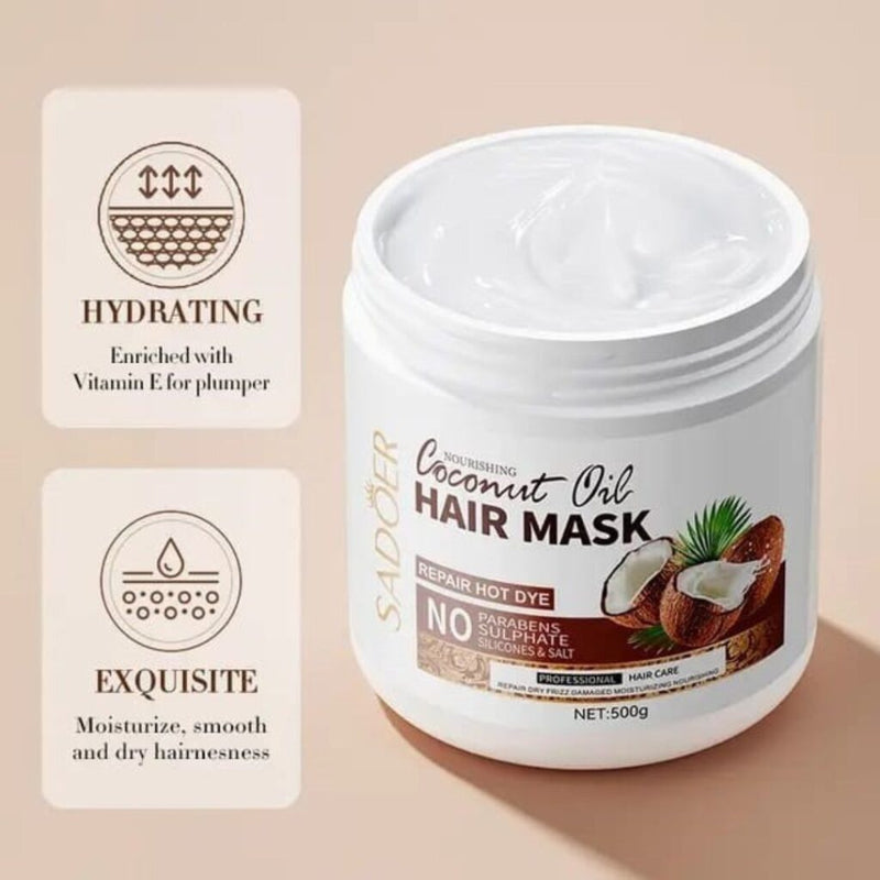 SADOER Nourishing Coconut Oil Repairing Hair Mask 500g