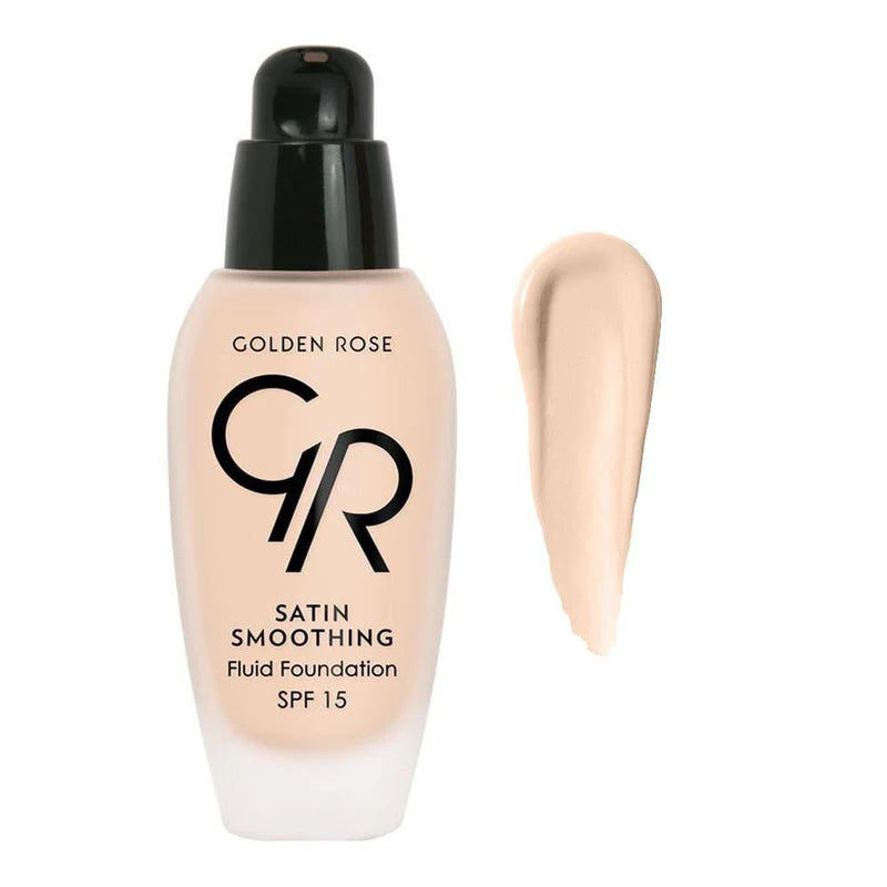 Golden Rose GR Satin Smoothing Matte Liquid Fluid Foundation SPF15