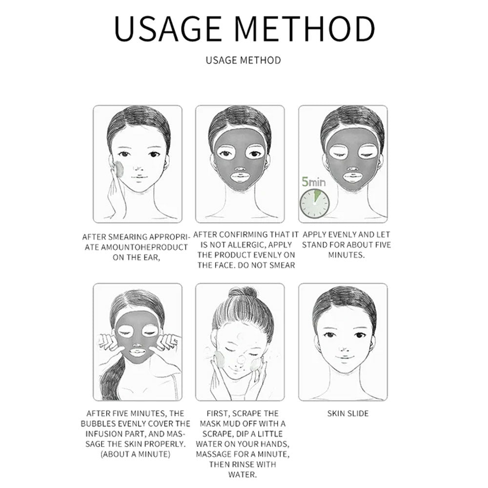 Senana Bubbles Facial Mask Collagen Proteins Bubble Mask 100g