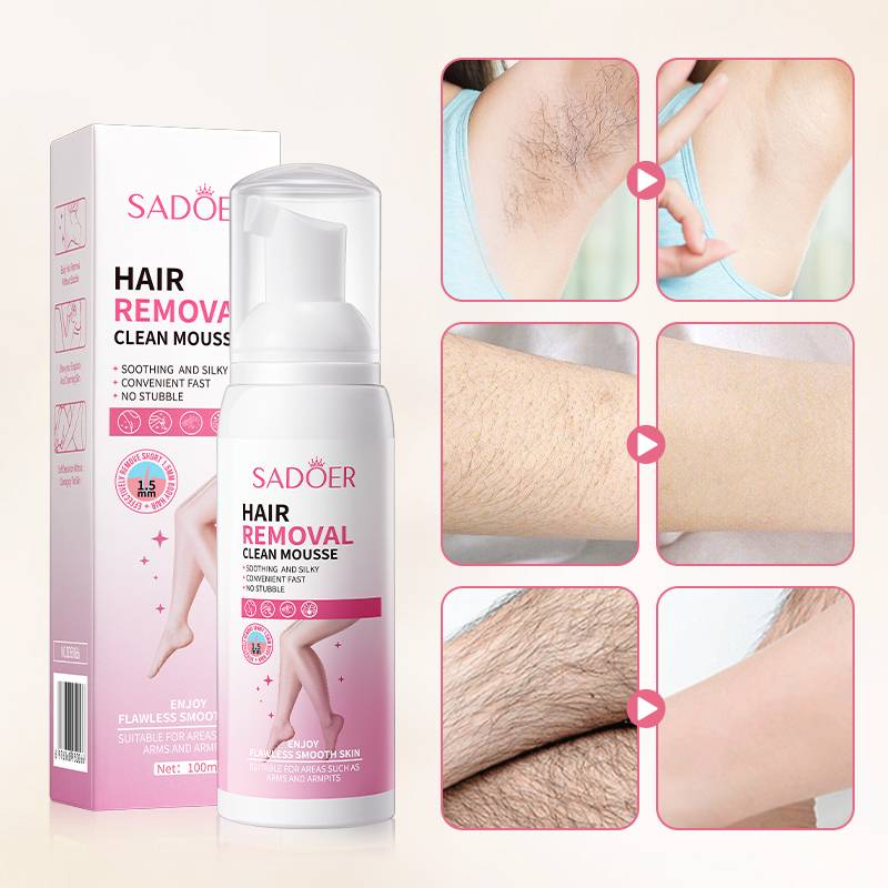 SADOER Hair Removal Clean Mousse Gentle Non-Irritating Hair Removal Cream 100ml