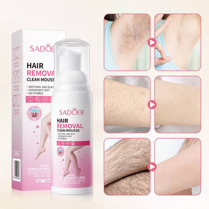 SADOER Hair Removal Clean Mousse Gentle Non-Irritating Hair Removal Cream 100ml