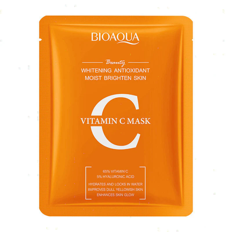 BIOAQUA Vitamin C Whitening Antioxidant Moist Brighten Facial Sheet Mask