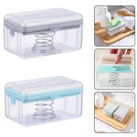 Multifunctional Soap Dispensers Box With Rolling Wheel Soap Draining Storage Box