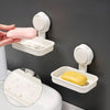 Multipurpose Wall Mount Suction Cup Soap Box Drain Soap Tray Holder