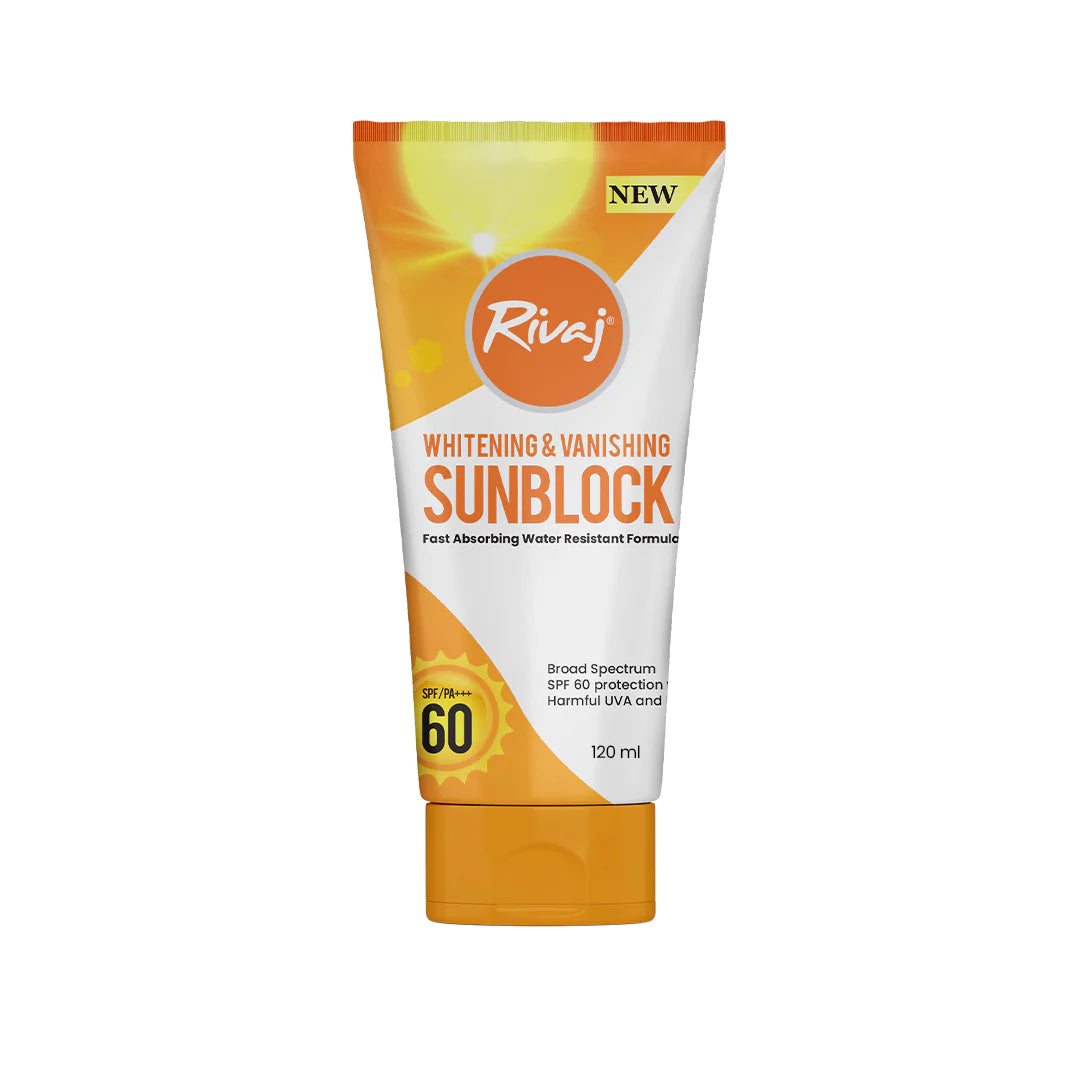 Rivaj UK Whitening and Vanishing Sunblock SPF60 (100ml)