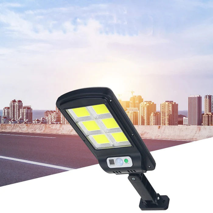 Outdoor LED Solar Street Light With Motion Sensor 12 Cob Bulb Waterproof