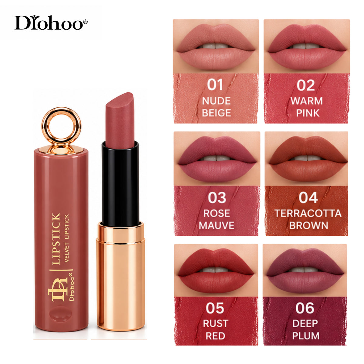 Drohoo Fashion Colors Matte Lipstick