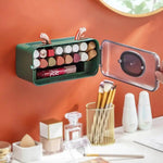 Wall Mounted Makeup Cosmetic Holder Organizer Display Case Dust Proof