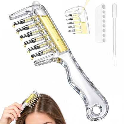 Crystal Serum Applicator Scalp Massage Comb