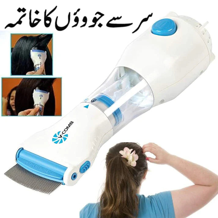 V Comb Electronic Head Lice Removal Machine Anti Lice Machine with 4 Free Filters