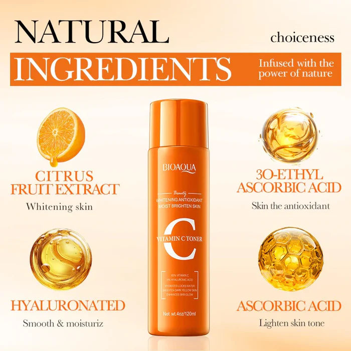 Bioaqua Vitamin C Whitening Antioxidant Moist Brighten Face Toner