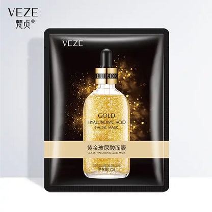 VEZE Gold Hyaluronic Acid Hydrating Face Sheet Mask 25g