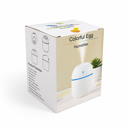 Colorful Egg Mini USB Air Humidifier – 220ml White
