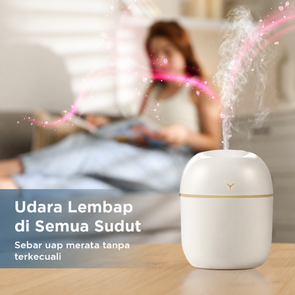 Colorful Egg Mini USB Air Humidifier – 220ml White