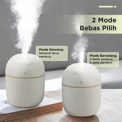 Colorful Egg Mini USB Air Humidifier – 220ml White