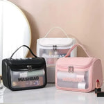 Multipurpose Clamshell Makeup Travel Bag Waterproof Travel Cosmetic Washbag Organizer